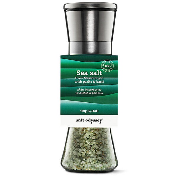 Zout molen - Sea salt Garlic & Basil