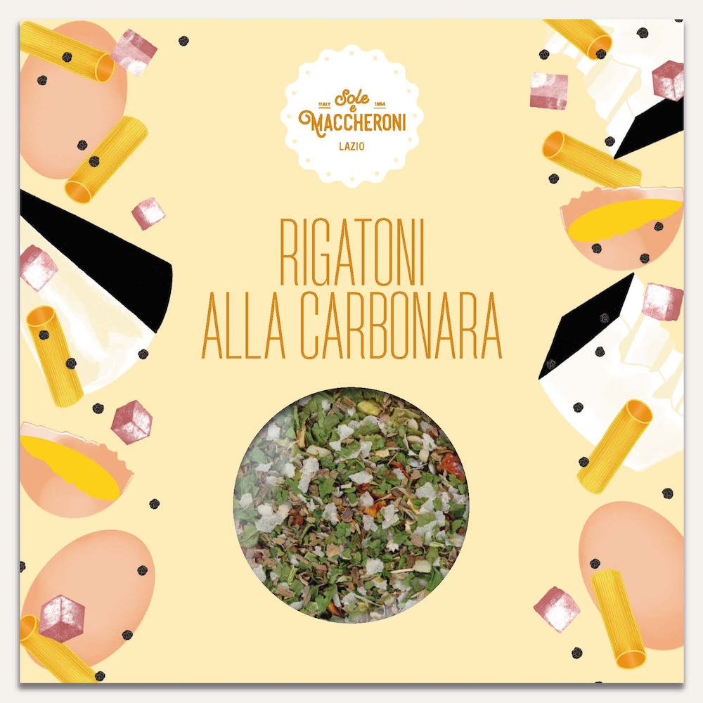 Kruiden Rigatoni alla Carbonara